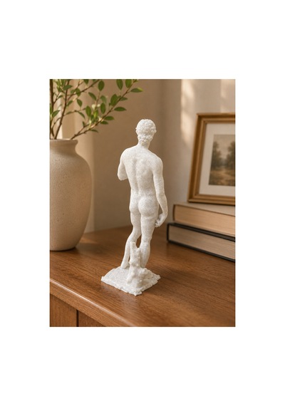 +18 Dekoratif Davut Heykeli Michelangelo - Plastik Biblo 19 Cm
