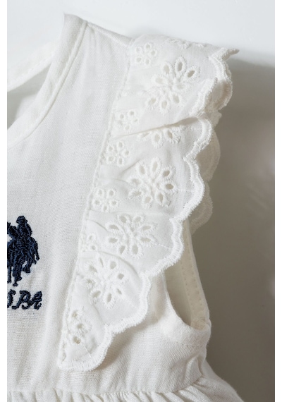U.s. Polo Assn. Kız Bebek Krem Şort Takım 5274-50083 Krem