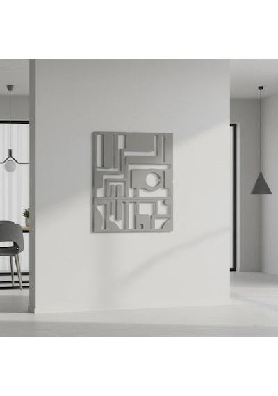 Soyut Geometrik Füzyon Metal Duvar Tablosu