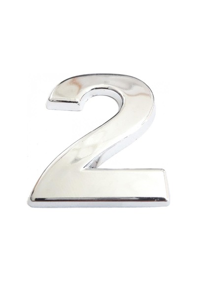 Cemax Krom Yapışkanlı 2 Rakamı 5 Cm
