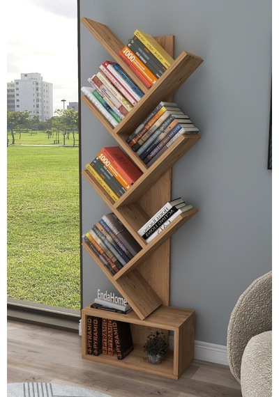 Enda Home X Çalışma Odası Seti Çalışma Masası Kitaplık Komodin Çalışma Masası Seti Atlantik Çam