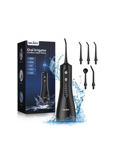 Sejoy Diş Duşu Diş Ağız Duşu İplik Diş Çekme Ağız Çamaşır Makinesi 5 Nozzels 5 Black Germany