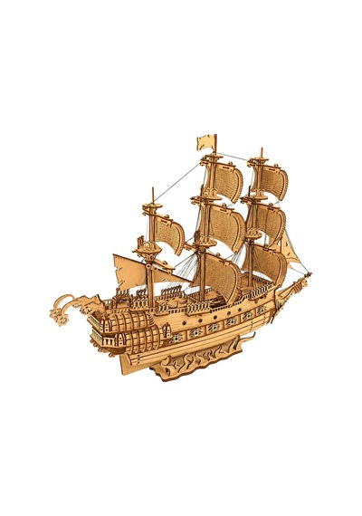 Algwooddesign Ejderha Gemisi Ahşap Maket Seti 823 Parça Dıy 3d Puzzle Yelkenli Gemi Koleksiyoner Modeli