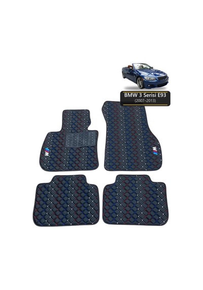 Oto Halı Paspas Bmw 3 Serisi E93 2007-2013 Uyumlu M Performance M Teknik Sport Kaymaz & Şık Tasarım - Tasarım 8