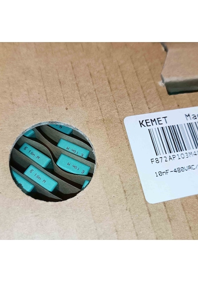 F872ap103m480l 10nf 480vac 10mm 0.2 Kemet Polyester Kondansatör 22 Adet