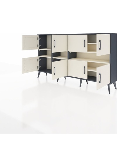 Arges Konsol 8 Raflı 8 Kapaklı 176x30x99 Antrasit-aytaşı Aytası - Antrasıt Arges Konsol 8 Raflı 8 Kapaklı 176x30x99 Antrasit-aytaşı Aytası - Antrasıt