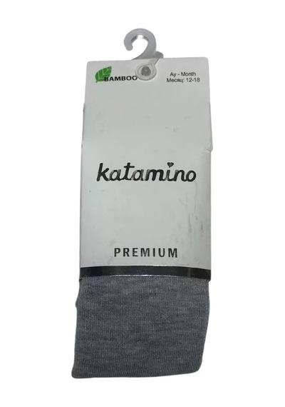 Melonika Katamino Liva Bebek Bambu Külotlu Çorap K36000 Gri Çok Renkli