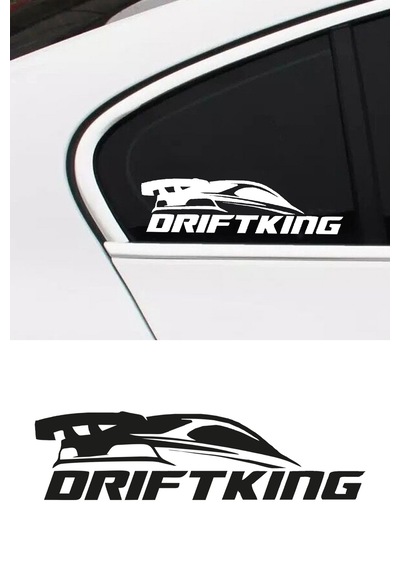 Drift King Sticker, Oto Sticker, Modifiye Sticker 25x6,5 Cm