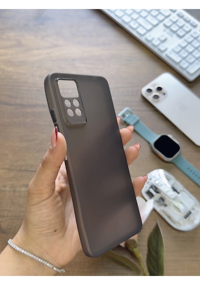 Redmi Note 11 Pro 4g Uyumlu Süper İnce Mat Ultra Thin Silikon Kılıf Siyah