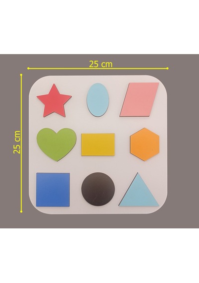 Şekiller Puzzle Ahşap