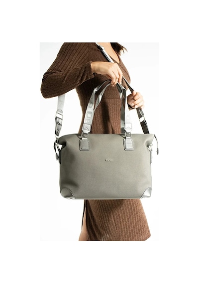 Just Polo Kadın Spor Model Ayarlanabilir Askılı Büyük Boy Şık El & Omuz Çantası Shoulder Bag Gri 05633580