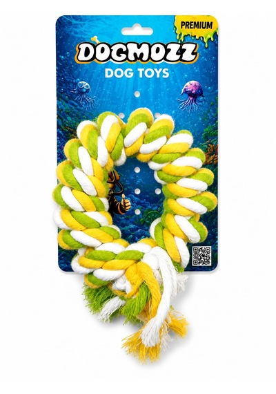 Dogmozz Premium Örgülü Simit Diş Kaşıma İpi
