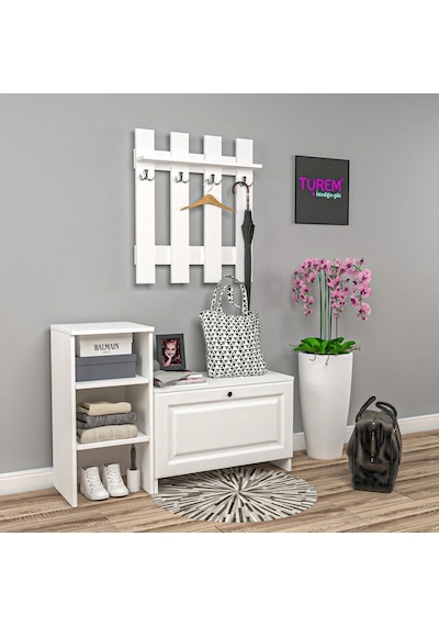Porte Membran Portmanto Mdf Beyaz Porte Membran Portmanto Mdf Beyaz