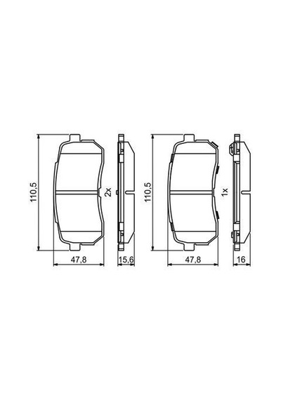 Kia Sorento 2.0crdi 2015-2018 Bosch Arka Balata Netpar24599 D4ha