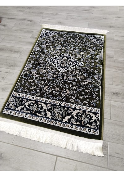 001 Yeşil 4mm Medine-i Münevvere Model Dokuma Seccade