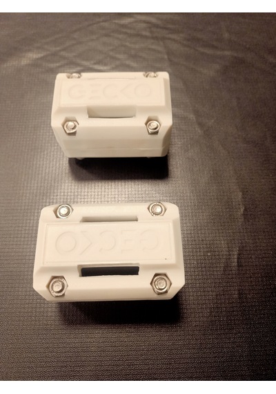 Motosiklet Koruma Demiri Takozu Gecko Universal Kare 65 Mm Beyaz Renk