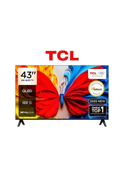 Tcl 43S5K Full Hd 43" 109 Ekran Uydu Alıcılı Android Smart Qled Tv