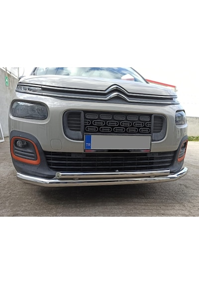 Citroen Berlingo 2019-2025 - Ön Tampon Koruma Demiri - Bükümlü Çiftli Bıyık - 60 - Scaft A