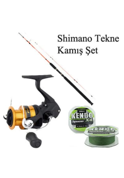 Shimano Fx 4000 Makina Ve Captain 1421 1.5 Mt Tekne Kamış Set