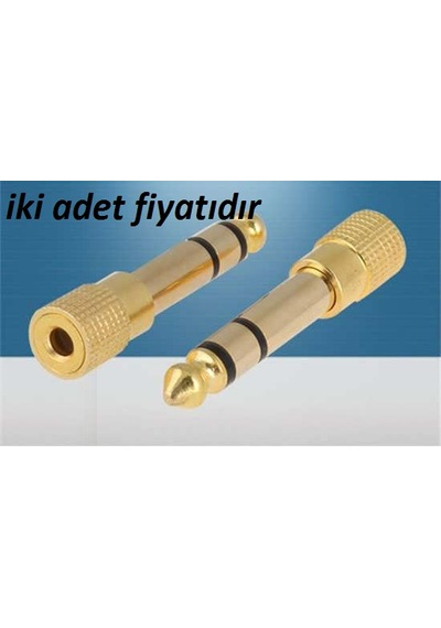 Dc 6.35M To 3.5F Altın Uç Çevirici