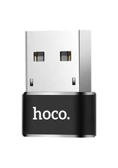 Hoco Ua6 Erkek Usb To Dişi Type-c Dönüştürücü Çevirici Adaptör- 5775 Siyah