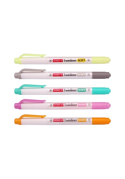 Dong-a-twinliner Soft Fosforlu Kalem 124-Pembe