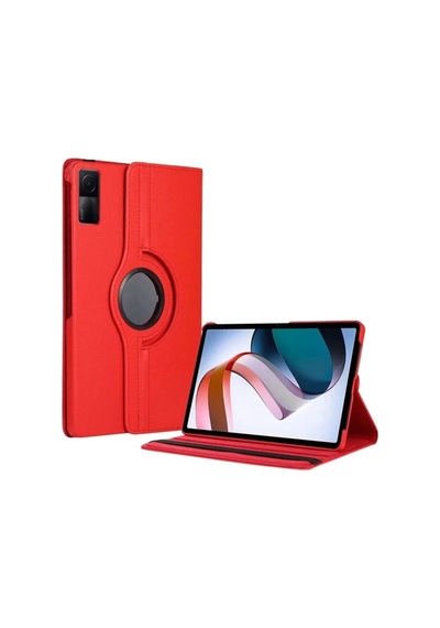 Newface Xiaomi Redmi Pad Se 4g Kılıf 360 Tablet Deri Kılıf - Kırmızı