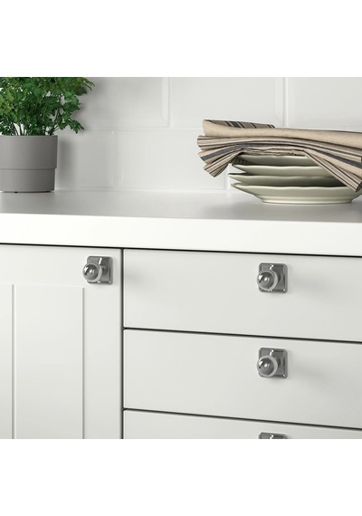 Ikea Sörbyn Topuz, Krom Kaplama, 25 Mm, 2 Adet Gümüş