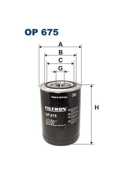 FILTRON OP675 Yağ Filtresi Mazda B II