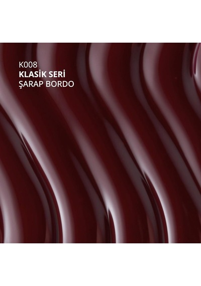 Kalıcı Oje K008, Şarap Bordo, 10 Ml