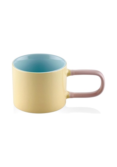 The Mia Rainbow Porselen Kupa Sarı 270 Ml