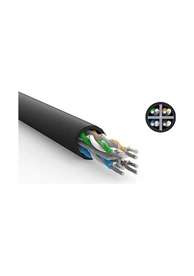 Cat6 Ethernet Kablosu, 5 Metre, Siyah