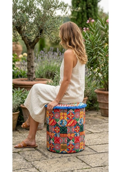 Solea Clover Puf Sarı