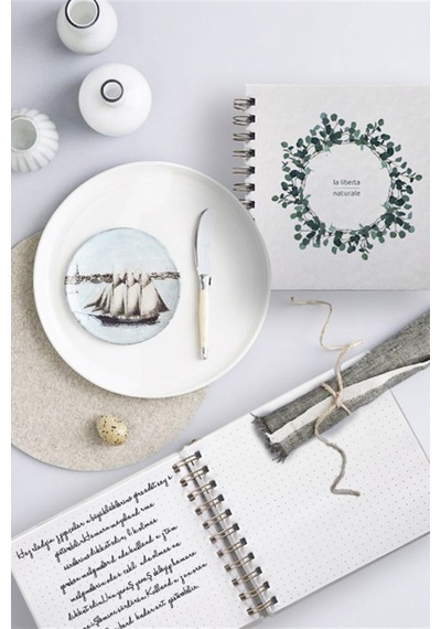 Çiçek Desenli Spiralli Defter N11.130
