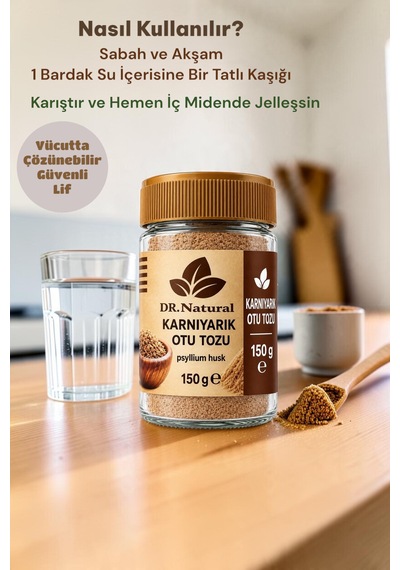 Karnıyarık Otu Tozu Psyllium Husk 150 Gr 150 G