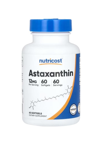 Nutricost Astaxanthin Antioxidants 12 Mg 60 Softgels