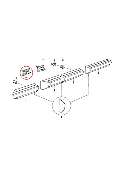 Bmw 3 Serisi Kapı Çıta Klipsi Yan Sanayi E30.M40 -51131829904