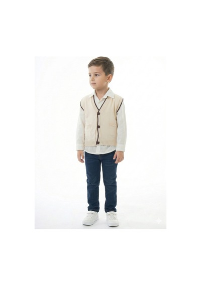 Xo Kids Erkek Çocuk 4lü Alt Üst Takım 2-5 Yaş 12201 Koyu Kahverengi