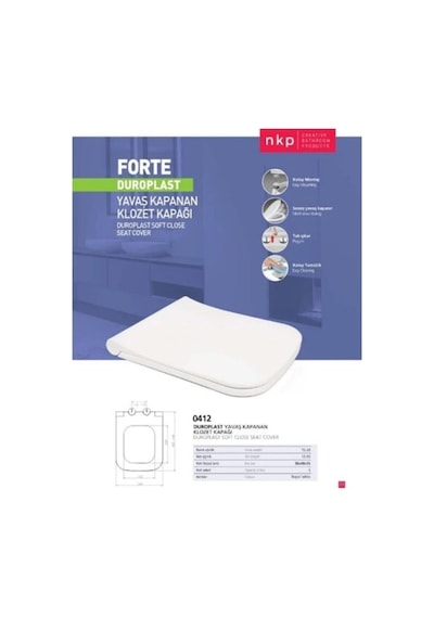 Forte Klozet Kapağı Ege Seramik Tyana Klz. Uyumludur Diğer