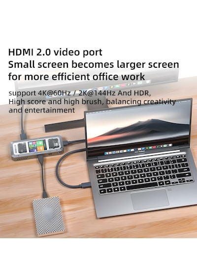 Piva G71 Docking Station 7in1 Dönüştürücü