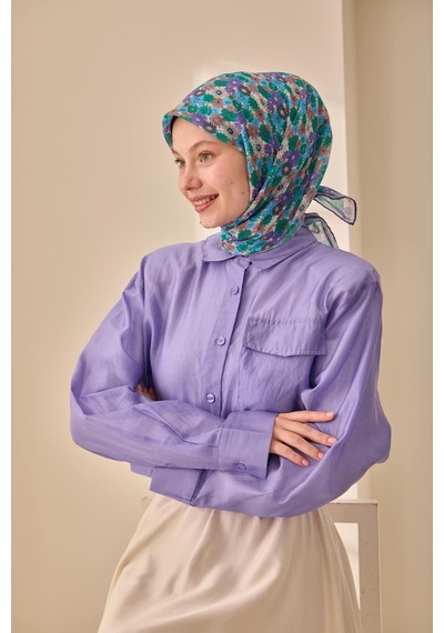 Silk Home Soft Eşarp 73092-36 Mor, Bebe Mavi, Mocha Mousse, Füme