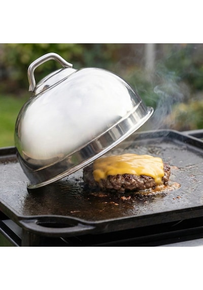 Büyük Burger Peynir Eritme Kapağı Ve Hamburger Buhar Aparatı 16cm