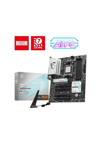 Msı B840 Gamıng Plus Wıfı7 Ddr5 Hdmı-typec Pcıe 4.0 Am5 Atx-218960