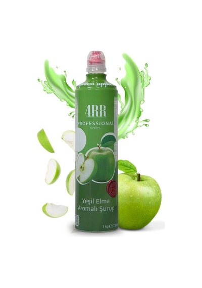 4rr Yeşil Elma Aromalı Kahve & Tropikal İçecek & Kokteyl Şurubu 750 Ml