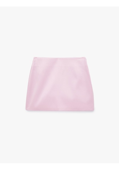 Koton Saten A Kesim Mini Etek Pembe 6sak70160uw Gül