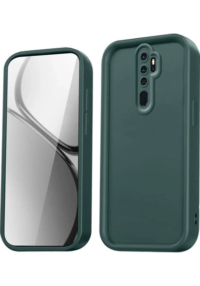 Xiaomi Redmi Note 8 Pro Kılıf Viera Silikon - Koyu Yeşil 0.2M-Çok Renkli