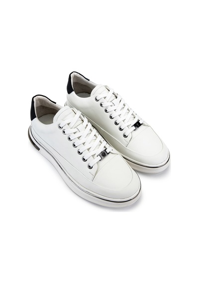 Tamer Tanca Erkek Hakiki Deri Beyaz Sneakers & Spor Ayakkabı 381 23340 Erk Ayk Y26 Beyaz