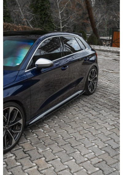 Audi A3 S-line Sportback 8y 2020-2024 Body Kit Seti Ön Lip Marşpiyel Difüzör Flap Spoiler