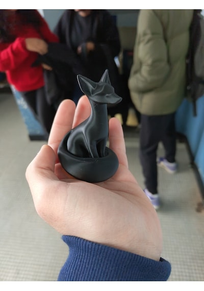 Minil Tilki Yatak Odası Ve Salon Dekoru İçin Hediyelik Dekoratif Obje Figür 13 Cm