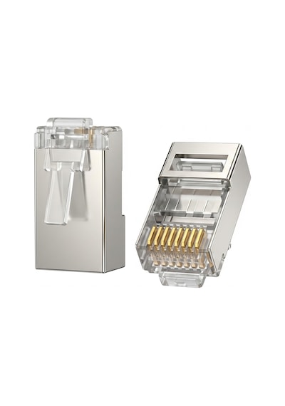 Veggieg Cat5e Metal Rj45 Jack Ethernet Konnektörü Altın Kaplama 102 Adet